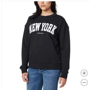 Scotch & Soda, New York Crewneck Sweatshirt, Xsmall, 100% cotton